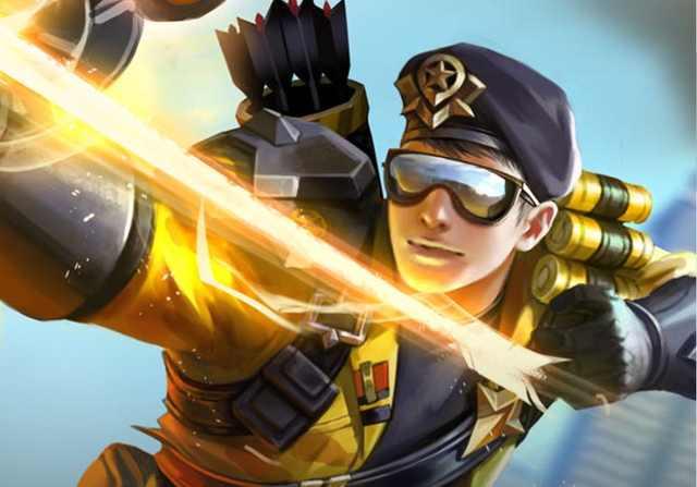 夏侯惇一头帅气银发,身披金甲,有大将之气,手持麒麟牙,挥刀的姿势有力