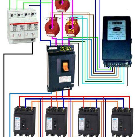 智能电采暖炉电线连接方法？