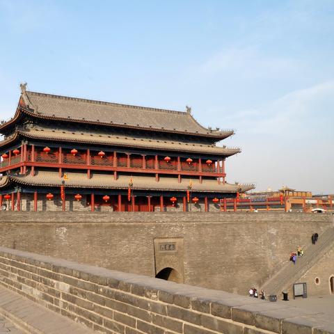 西安市古城墙怎么上去