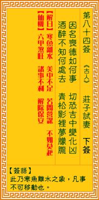 观音八十四签暗藏天机，此劫一过万象新
