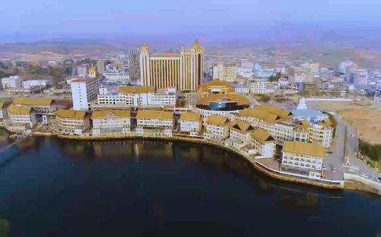 带你高空看缅甸果敢老街东城全景