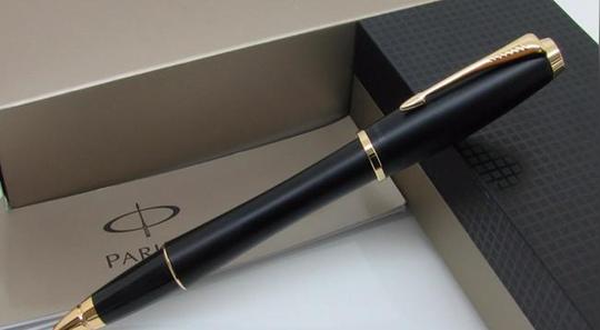 原装parker派克笔/派克都市磨砂黒杆金夹宝珠笔/签字笔全场正品