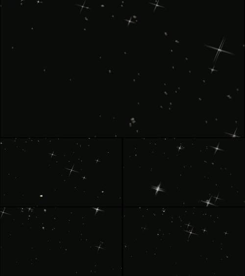 唯美星空星星坠落视频素材