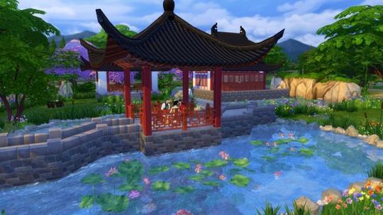 古代房屋古代背景古代场景古风竹屋木屋室内风景