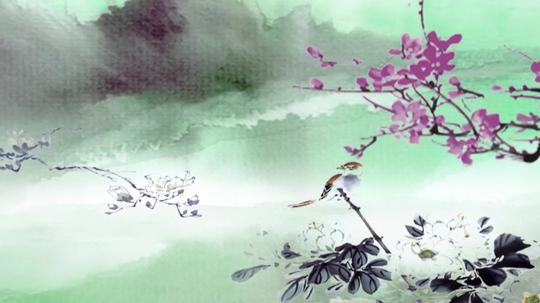 古风水墨高清视频素材(带音乐)_1920x1080_高清视频