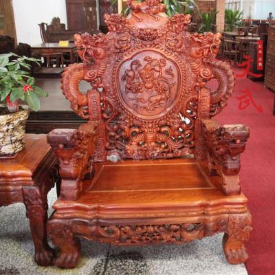 明清古典红木家具/缅甸花梨木家具/大果紫檀宝座沙发