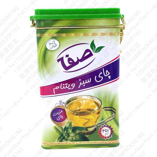 工厂定制带塑胶料盖钢丝扣外贸马口铁茶叶铁罐三片咖啡饼干罐