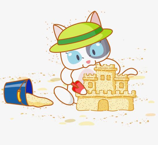 小猫堆沙雕素材免抠