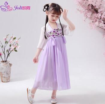 儿童汉服童装古风仙女汉服女童公主裙古代服装紫色100【价格、品牌、报价】-1号店