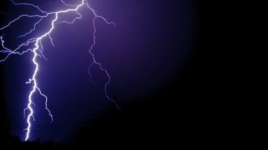 闪电素材雷雨-闪电素材