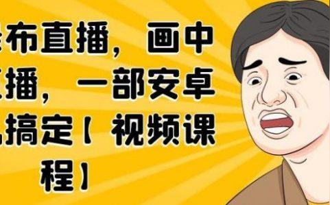 无绿布直播，画中画直播，一部安卓手机搞定【视频课程】