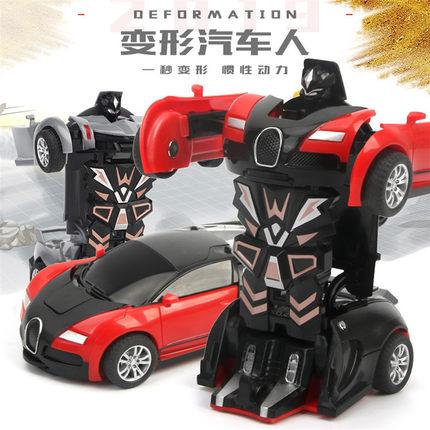碰撞变形儿童玩具金刚惯性小汽车网红男孩宝宝抖音同款2-3岁6岁
