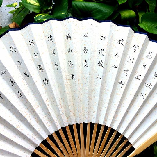 折扇扇子纳兰词纳兰容若木兰花令拟古决绝词