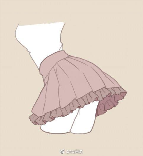 9种褶皱短裙的素材参考~p站画师なななのか,pid=11378656@板绘菌​​​​