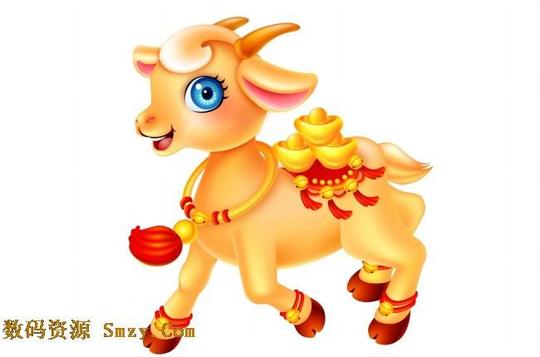 可爱卡通2015新年生肖羊高清图片