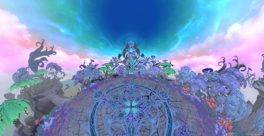 【8周年庆典】【浩瀚星空系列】森林龙空中庭院.全景wit.
