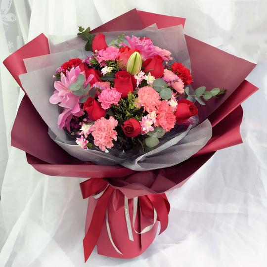 老人祝寿鲜花寿字生日花篮北京鲜花店速递中秋节领导生日花篮包邮