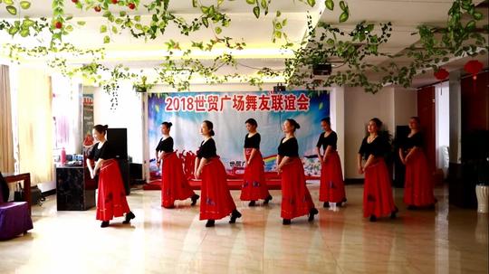 世贸广场舞向往拉萨表演团队版_广场舞_广场舞视频_99