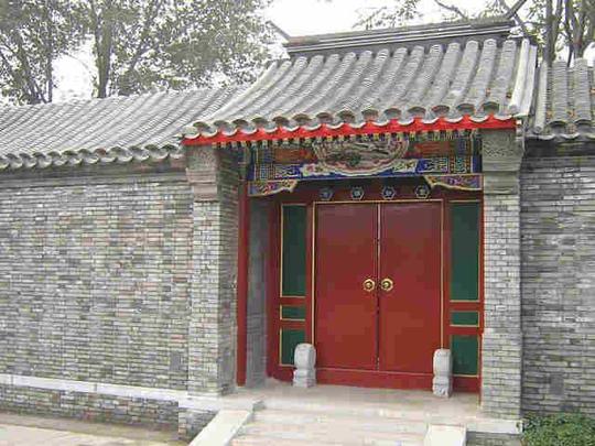 农村围墙广亮大门设计图4款新北京四合院住宅广亮大门尺寸图片