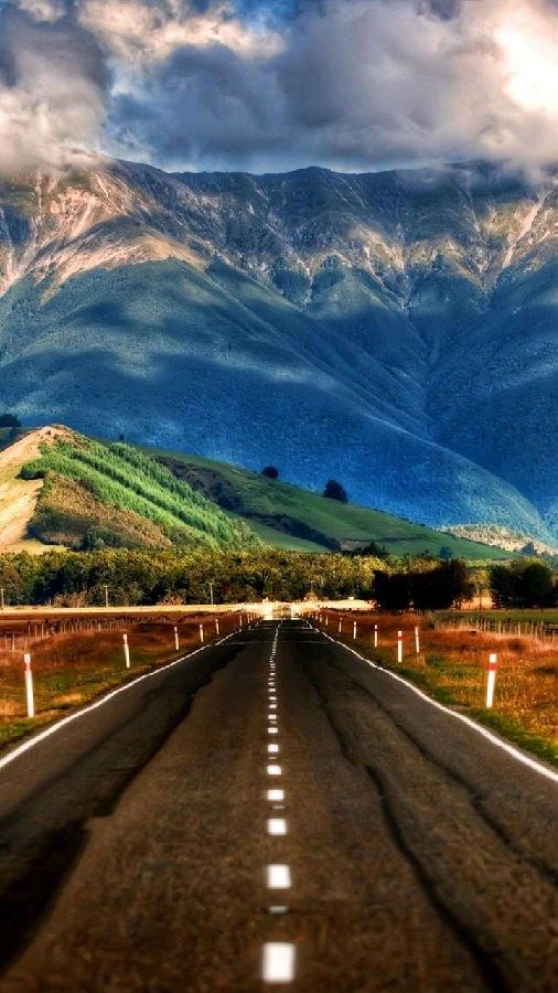 公路唯美竖屏壁纸