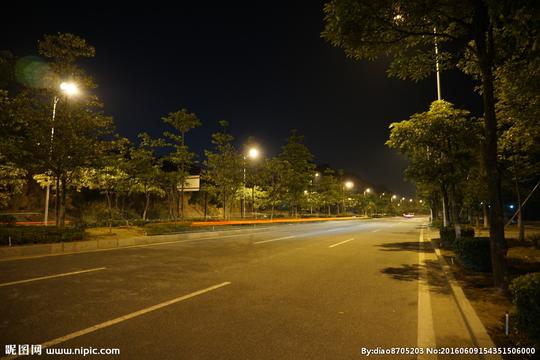 城市街道夜景图片