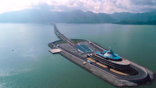 港珠澳跨海大桥震撼航拍_1280x720_高清视频素材下载