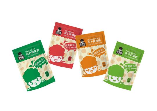 菜蓬头果蔬脆标识设计与包装设计