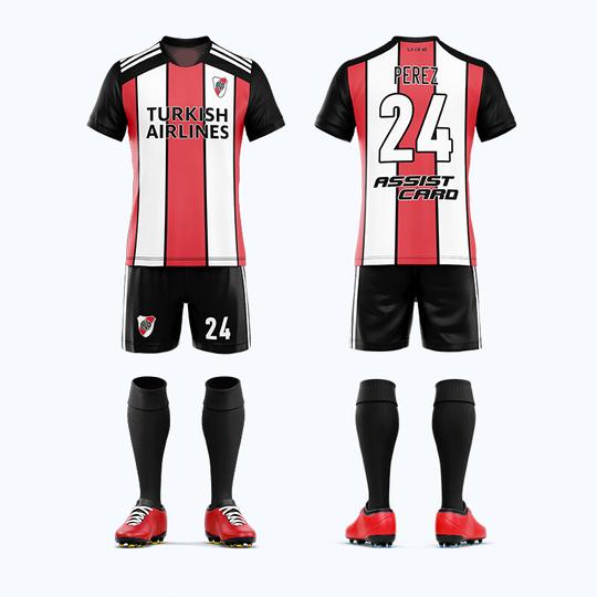 品宇2021河床球衣定制足球服运动套装男比赛训练队服印字订做冷门短袖个性定制请联系客服s