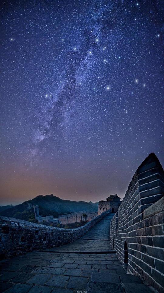 唯美夜晚星空风景手机竖屏壁纸