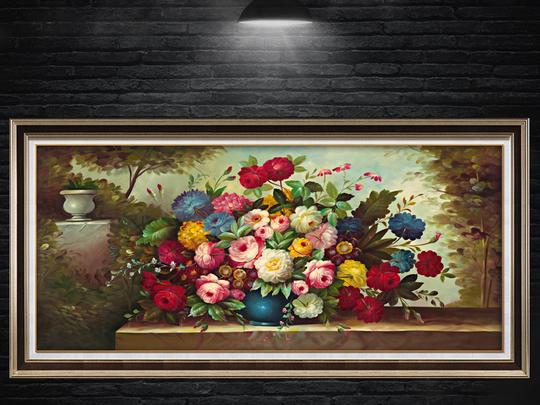 古典花卉油画装饰画素材psd下载|花卉静物欧式
