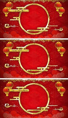 新年元旦晚会主标题红色背景视频素材