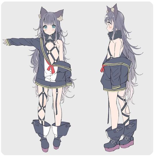 设计动漫服装素材服装设计服装素材动漫人设二次元,漫画
