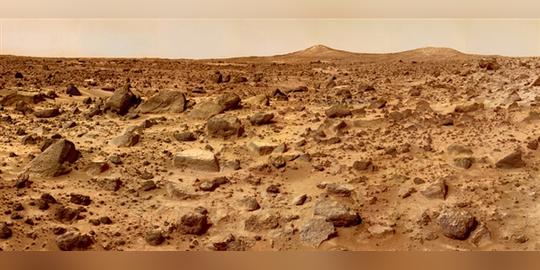 火星极地的纹理素材来自于俄罗斯北部地区,而火星热带和亚热带的纹理