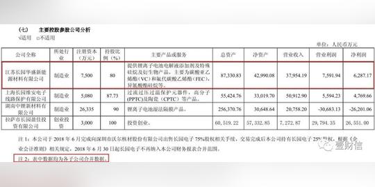 (截图来自长园集团2018年年报)