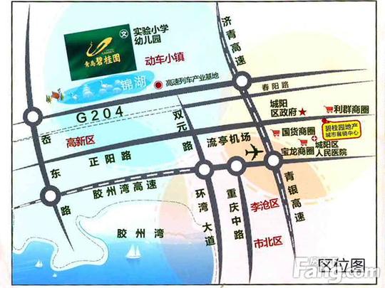 青岛碧桂园交通图