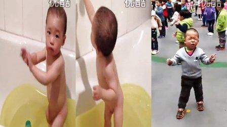 小孩宝宝跳舞小苹果江南style恶搞搞笑表情
