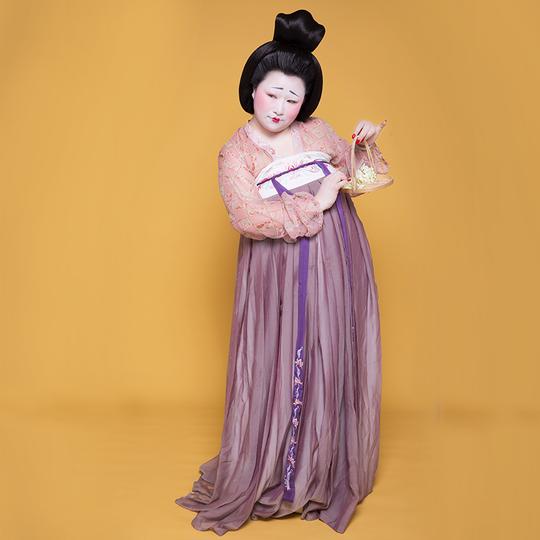 [转卖]【唐本俑】中天月大码唐制汉服齐胸襦裙紫色3米布料