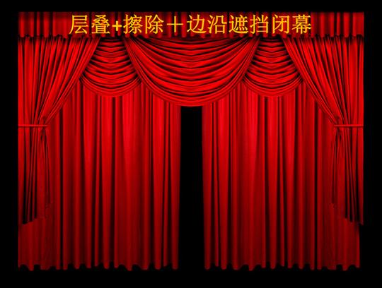舞台幕布开幕闭幕ppt特效模板