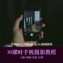 苹果手机人物摄影拍摄技巧大全高清视频教程手机拍照后期修图教学