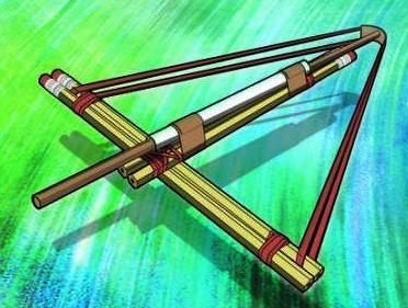 diy自制十字弩手工玩具