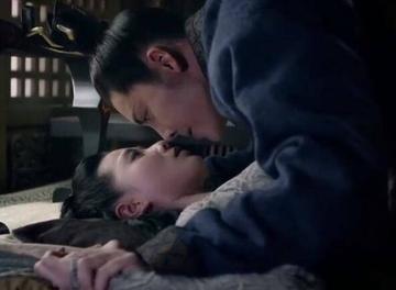 亲吻扑倒男人女人亲密表情