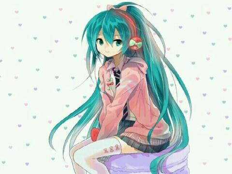 初音未来我穿着粉色裙子感觉自己萌萌哒
