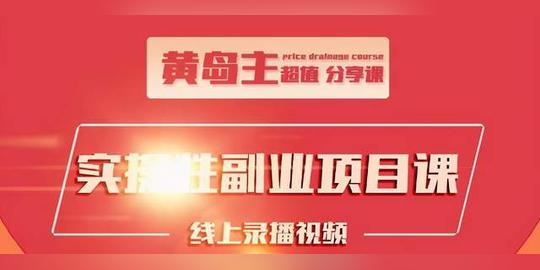 黄岛主实操性小红书副业项目，教你快速起号并出号，万粉单价1000左右!