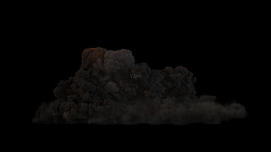 爆炸蘑菇云有左向右扩散_1920x1080_高清视频素材下载