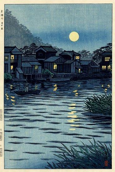 春有百花秋有月，夏有凉风冬有雪。｜日本版画家shirokasamatsu