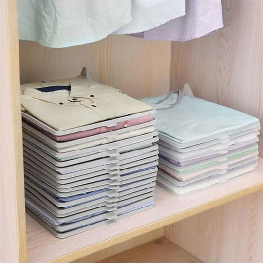 家用抖音懒人叠衣服神器衣柜叠衣板衬衫衣裤子收纳整理宿舍折衣板