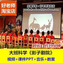 好老师淘宝店大班科学《影子剧院》幼师优质课公开课课件音乐教案