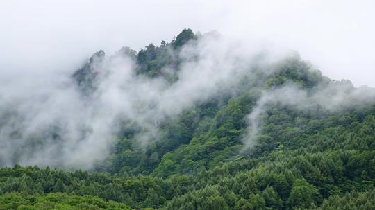 青山绿水云雾缭绕人间仙境_1920x1080_高清视频素材