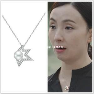 小欢喜宋倩陶虹创业时代那蓝杨颖同款项链缺口四五角形珍珠锁骨链