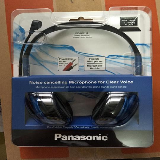 panasonic/松下rp-hm111e头戴式话务耳机耳麦可调式头梁耳罩柔软